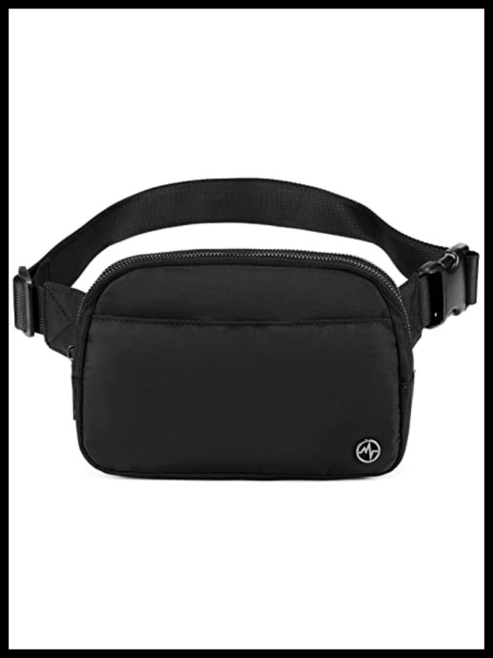 Nylon Fanny Pack Belt Bag with 5 Zipper Pockets Water Resistant Everywhere